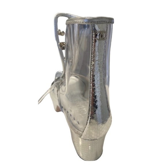 Chanel Lace Up Boots Size 36.5 - Picture 12 of 12